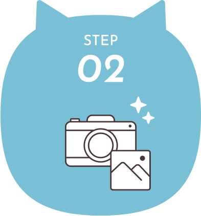 イラスト:STEP2 撮影